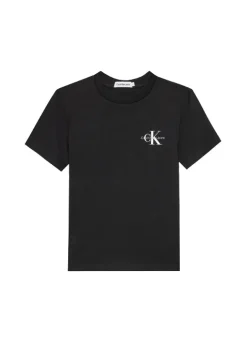 Calvin Klein Kids T-Shirt Nera con Stampa per Bambini