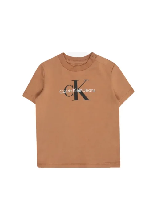 Calvin Klein Kids T-shirt Biscotto con CK per Neonati