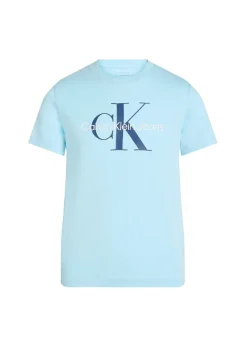 Calvin Klein Kids T-shirt Celeste con Stampa per Bambini