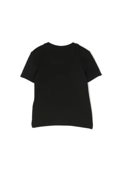 Calvin Klein Kids T-shirt Nera con Stampa Logo per Neonati