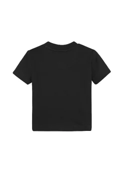 Calvin Klein Kids T-Shirt Nera con Stampa per Neonati