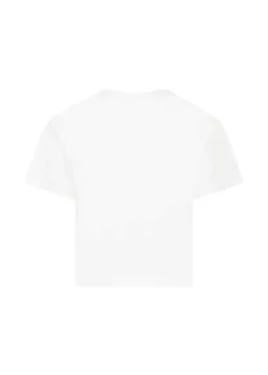 Calvin Klein Kids T-shirt Crop Bianca per Bambine
