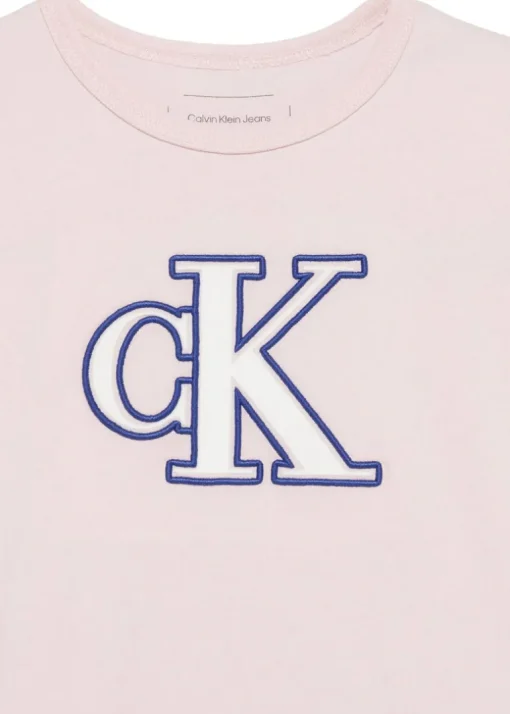 Calvin Klein Kids T-shirt Rosa con CK per Bambine