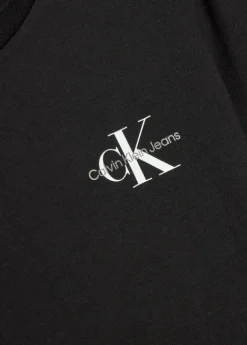 Calvin Klein Kids T-Shirt Nera con Stampa per Bambini