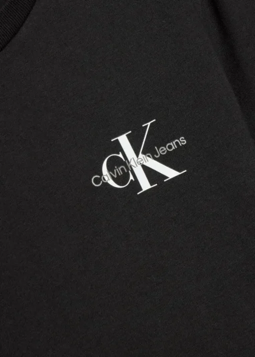 Calvin Klein Kids T-Shirt Nera con Stampa per Bambini
