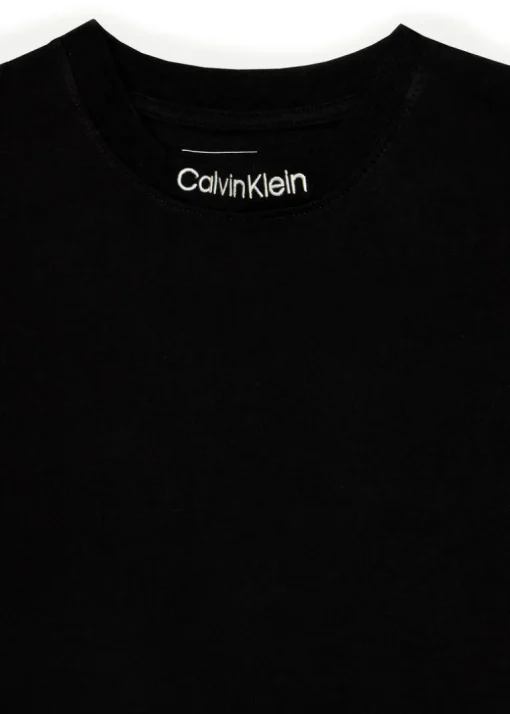 Calvin Klein Kids T-shirt Nera con Logo per Bambini