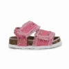 Colors of California Sandalo Denim Fucsia con Strass per Neonate