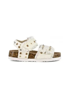 Colors of California Sandalo Bianco con Strass per Neonate