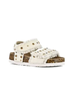 Colors of California Sandalo Bianco con Strass per Neonate