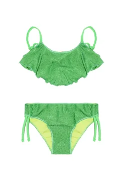 Costume 4Giveness Verde Glitter 2 Pezzi Bambina