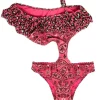 Costume Intero 4giveness Bambina Fucsia con Rouches