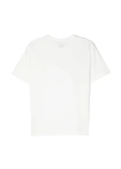 C.P. Company Kids T-shirt Bianca con Logo per Bambini