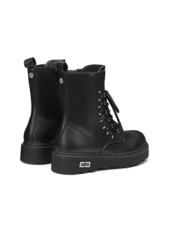 Cult Stivale Nero in Pelle con Borchie per Bambine