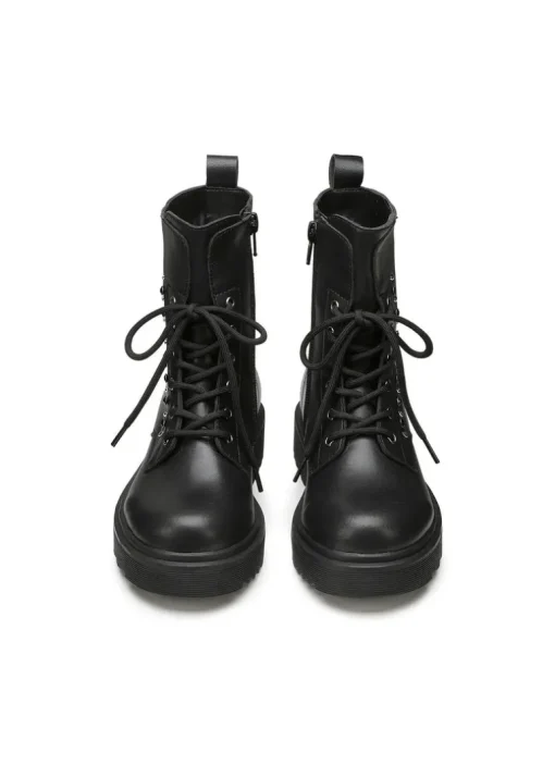 Cult Stivale Nero in Pelle con Borchie per Bambine