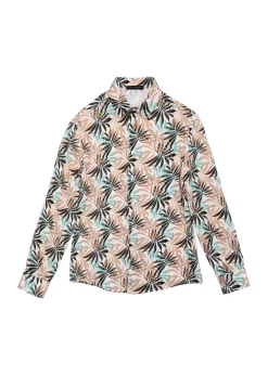 Daniele Alessandrini Camicia Fantasia Palms per Bambini