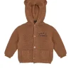 Daniele Alessandrini Cardigan Cammello Teddy per Neonati