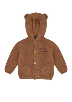 Daniele Alessandrini Cardigan Cammello Teddy per Neonati