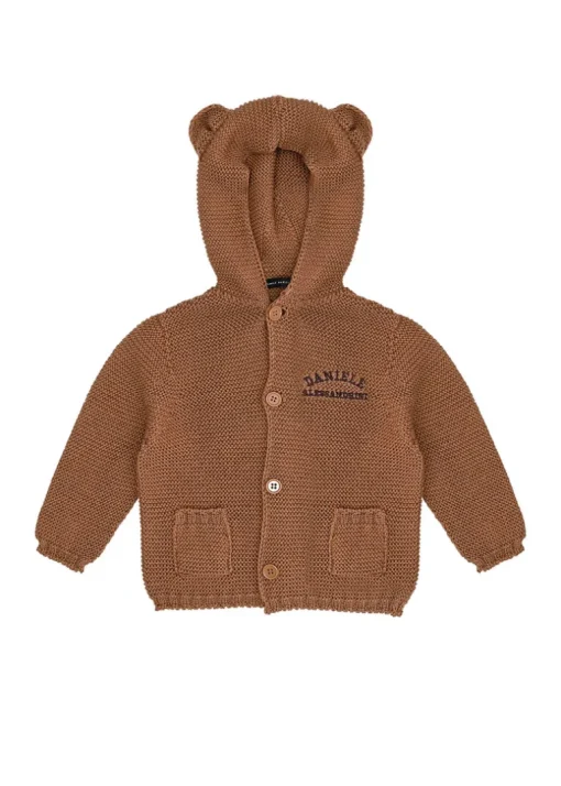 Daniele Alessandrini Cardigan Cammello Teddy per Neonati