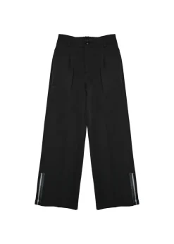 Daniele Alessandrini Pantaloni Classici Neri con Zip per Bambini