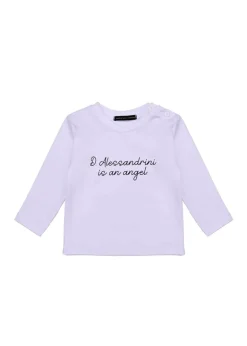 Daniele Alessandrini T-shirt Maniche Lunghe Bianca per Neonati