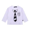 Daniele Alessandrini T-shirt Maniche Lunghe Bianca con Stampa per Neonati