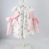 Deolinda Abito con Culotta Fantasia con Fiocchi Rosa per Neonate