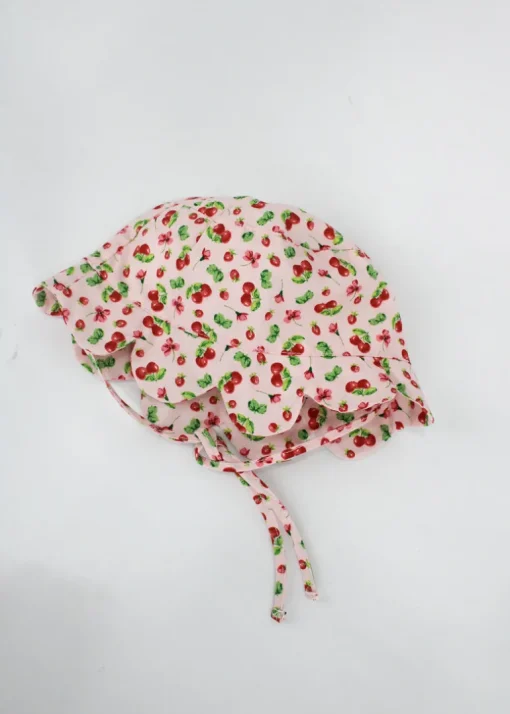 Deolinda Cappellino Fantasia Cherry per Neonate