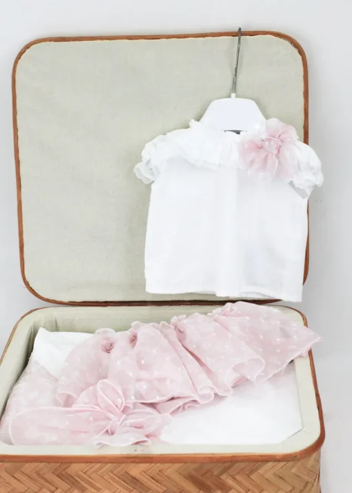 Deolinda Completo Rosa per Neonate