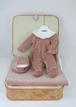 Deolinda Completo Terracotta per Neonate