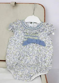 Deolinda Pagliaccetto Celeste con Fiocco per Neonate