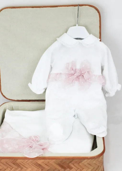 Deolinda Tutina Panna/Rosa per Neonate