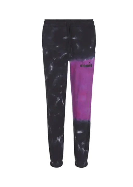 Diadora Kids Leggings Nero/Viola per Bambine