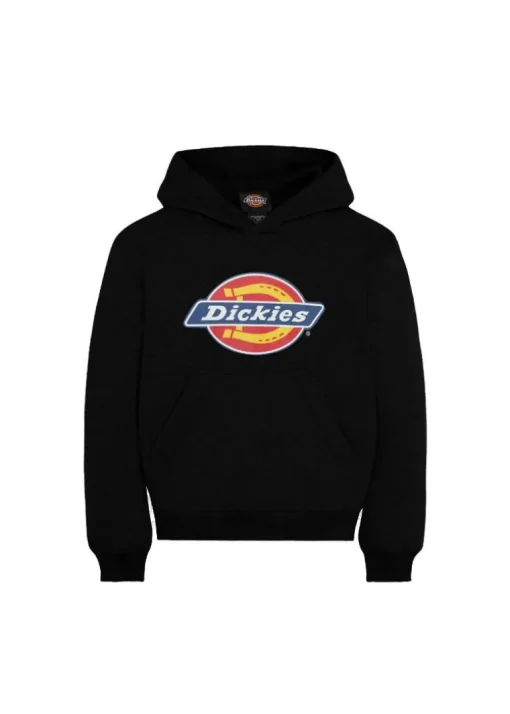 Dickies Kids Felpa Nera con Cappuccio con Logo per Bambini