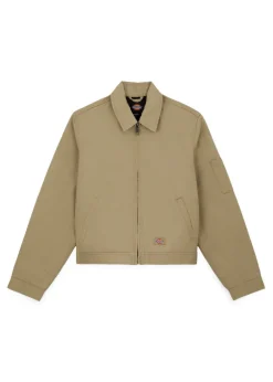 Dickies Kids Giacca Beige con Logo per Bambini