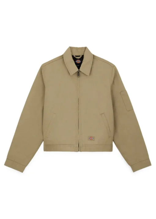 Dickies Kids Giacca Beige con Logo per Bambini