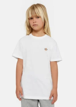 Dickies Kids T-shirt Bianca con Micro Logo per Bambini