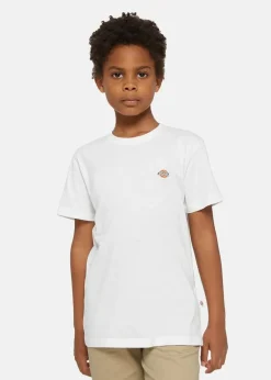 Dickies Kids T-shirt Bianca con Micro Logo per Bambini