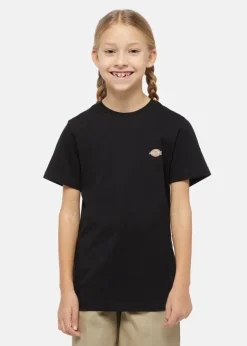 Dickies Kids T-shirt Nera con Micro Logo per Bambini