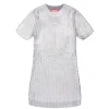 Diesel Kids Abito Argento All-over Mylar per Bambine