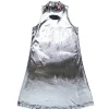 Diesel Kids Abito Argento Metallizzato con Oval D per Bambine