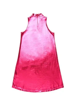 Diesel Kids Abito Fucsia Metallizzato con Oval D per Bambine