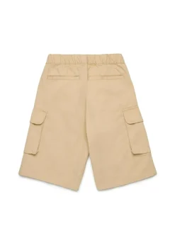Diesel Kids Bermuda Beige con Tasche e Micro Oval D per Bambini