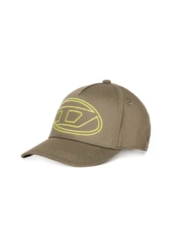 Diesel Kids Cappello Grigio con Logo Oval D