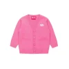Diesel Kids Cardigan Fucsia con Oval D per Neonate