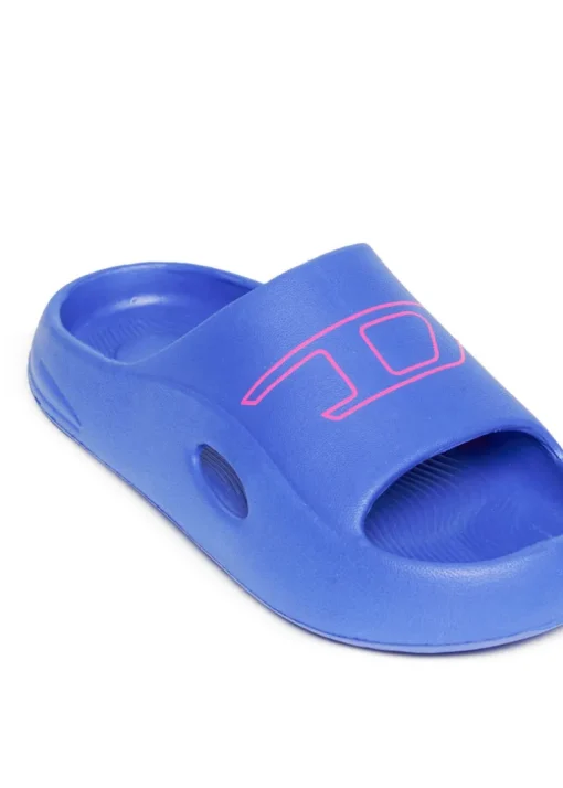 Diesel Kids Ciabatta Cobalto con Oval D per Bambine