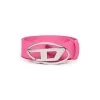 Diesel Kids Cintura Fucsia in Pelle con Logo Oval D