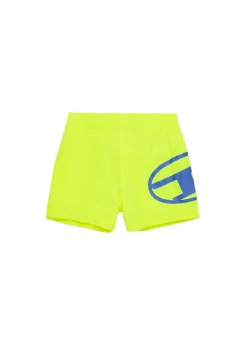 Diesel Kids Costume Boxer Giallo Fluo con Oval D per Neonati