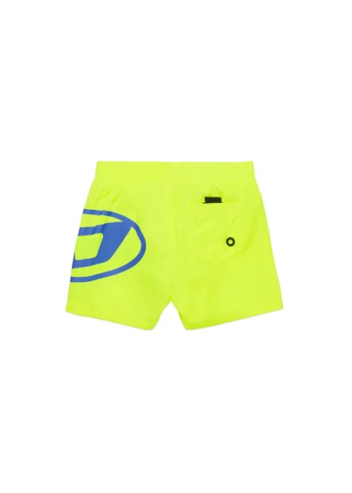 Diesel Kids Costume Boxer Giallo Fluo con Oval D per Neonati