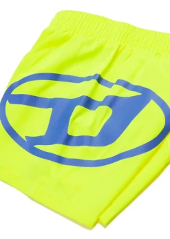 Diesel Kids Costume Boxer Giallo Fluo con Oval D per Neonati