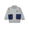 Diesel Kids Felpa con Zip Grigia per Neonati